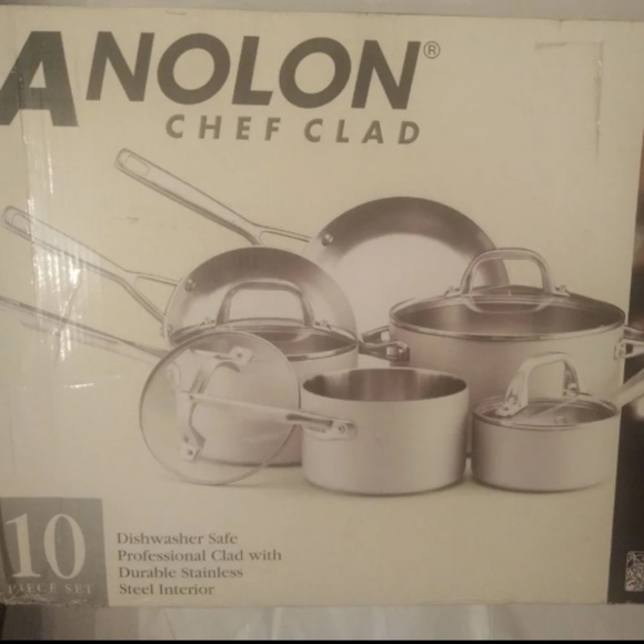 🛑 SOLD🛑Anolon Chef Clad Stainless S 10-Pc CKW - Picture 6 of 6